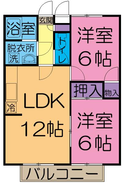 カーサコリーナ（105） 間取り図画像