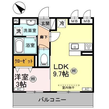 フェリーチェ上福岡（202） 間取り図画像