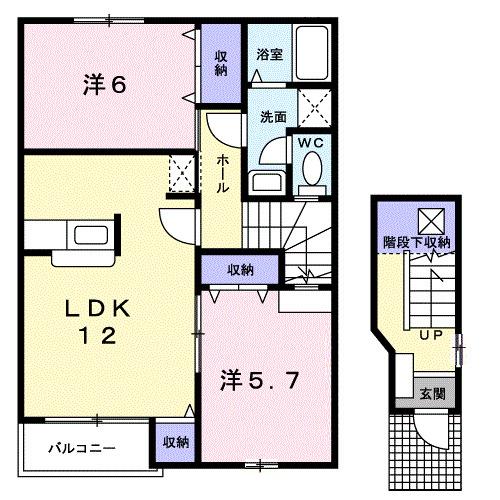 ル−ラルスクェア（203） 間取り図画像