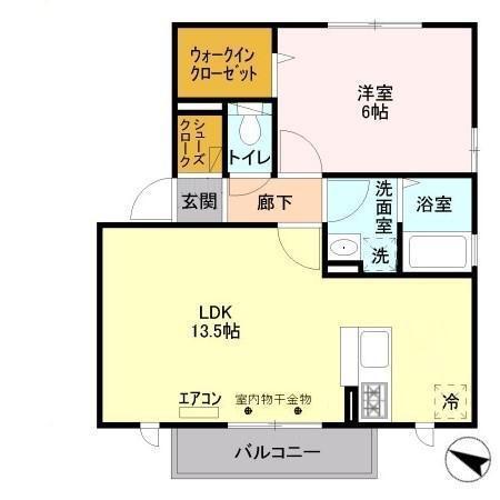 アスティオン　Ⅲ（201） 間取り図画像