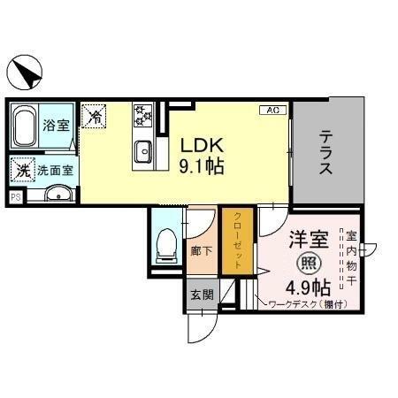 D-RESIDENCE東田町（306） 間取り図画像
