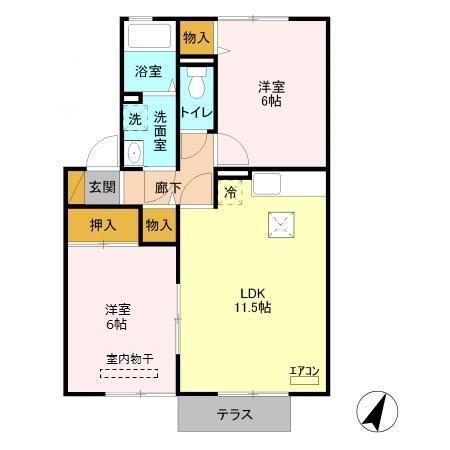 パークハイム（102） 間取り図画像