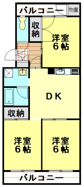 ウィステリア８０１（503） 間取り図画像