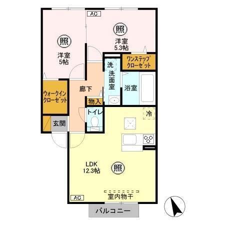 フェニックス小仙波　Ｄ棟（102） 間取り図画像