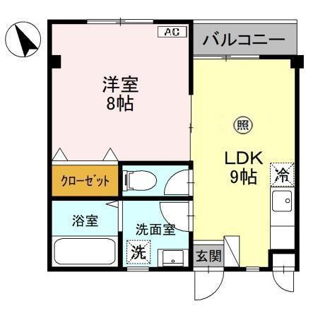 グリーンパレスY（301） 間取り図画像