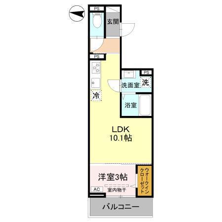 Ｄ−Ｓｅｒｅｎｏ北野（202） 間取り図画像