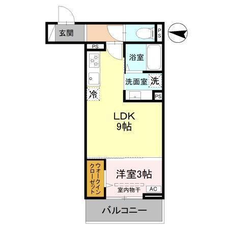 Ｄ−Ｓｅｒｅｎｏ北野（301） 間取り図画像