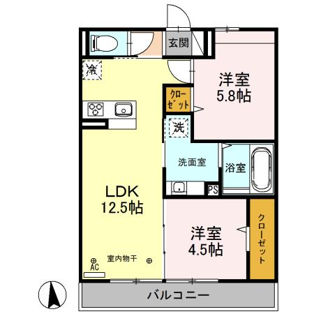 オリヴィエ（203） 間取り図画像