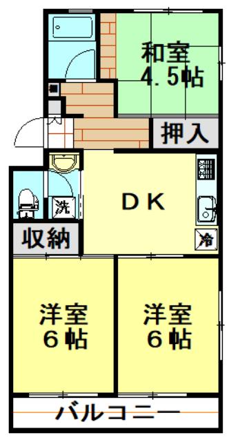 角部屋です。