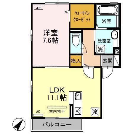 Regalo（201） 間取り図画像