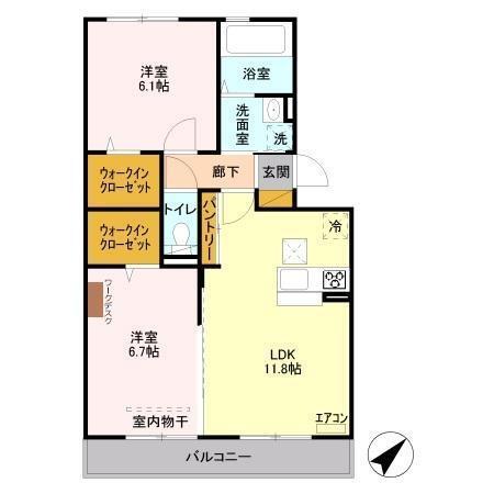セジュール・アイ（102） 間取り図画像