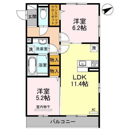リヴェールⅡ（307） 間取り図画像