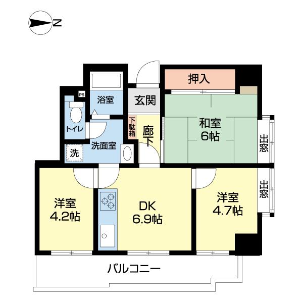 東急ドエルデュオプラザ川口壱番館（1008） 間取り図画像