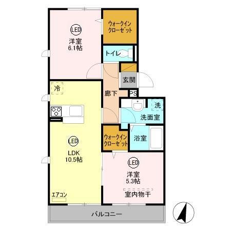 エミネンス 武蔵浦和（302） 間取り図画像
