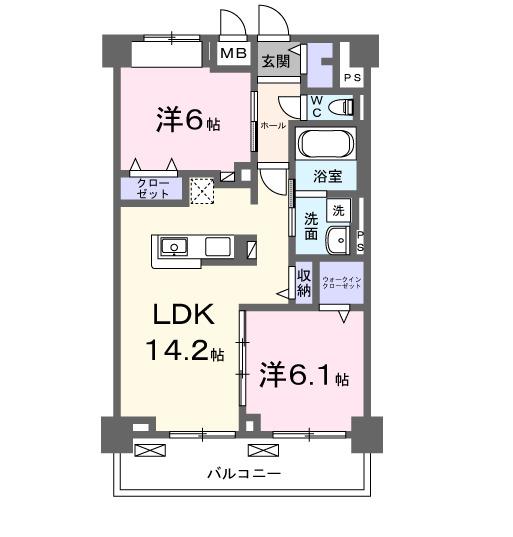 グランピア甚（404） 間取り図画像