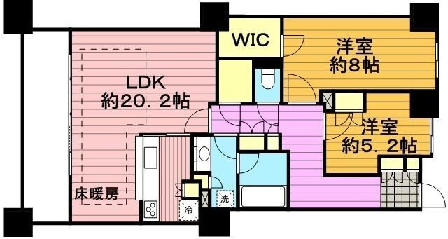 シティデュオタワー川口（1507） 間取り図画像