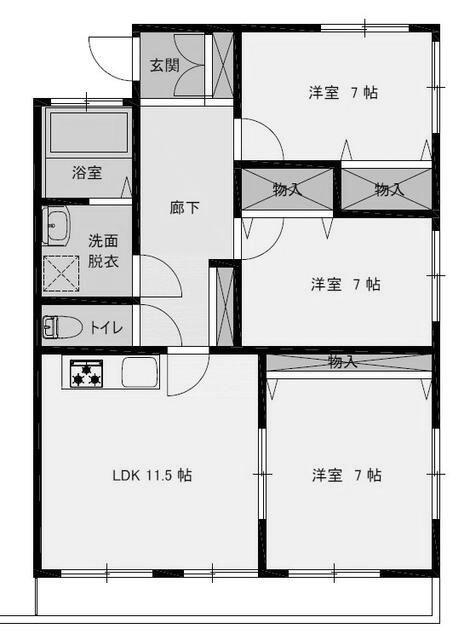 第二佐川ビル（402） 間取り図画像