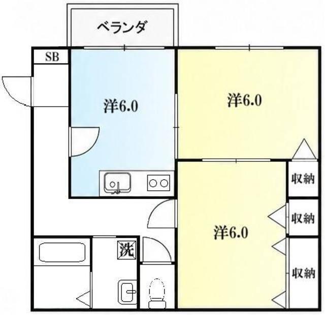 タウンハウスメイナ（202） 間取り図画像