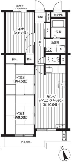 フォーラム川口（202） 間取り図画像