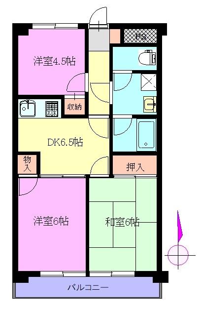 ビアリッツ幸町（505） 間取り図画像