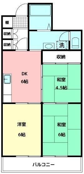 川口飯塚第２ローヤルコーポ（310） 間取り図画像