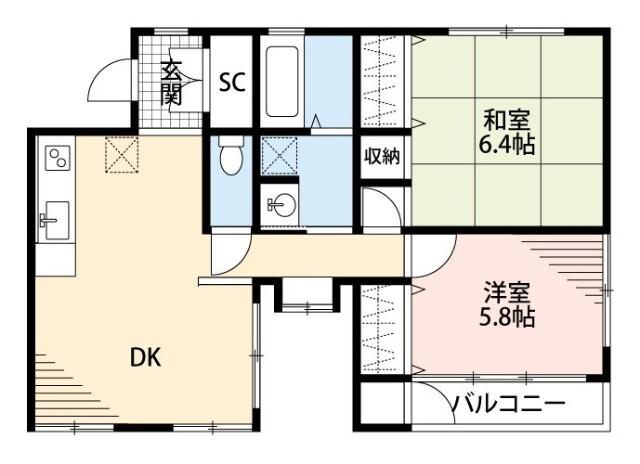 神名月（302） 間取り図画像
