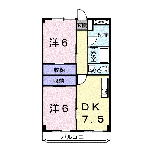 ランデックス戸塚（202） 間取り図画像