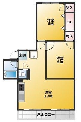 YAK川口元郷ビル（為成ビル）（201） 間取り図画像