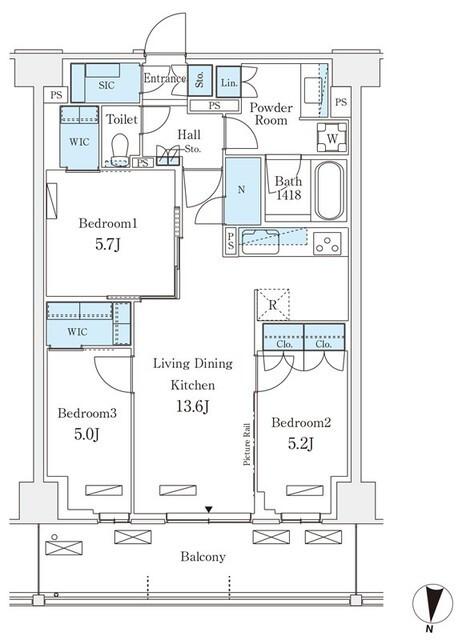 ロイヤルパークス赤羽ノース（931） 間取り図画像