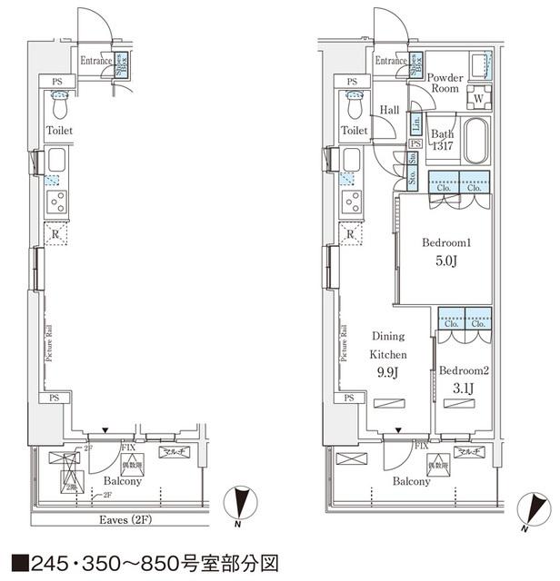 ロイヤルパークス赤羽ノース（245） 間取り図画像