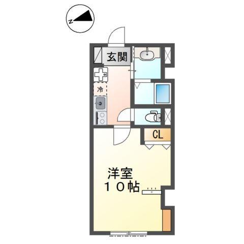 イーストフェザー 間取り図画像