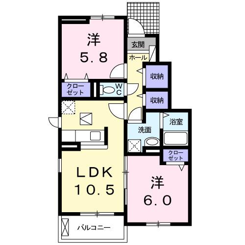 ＹＨ・ルガート（102） 間取り図画像