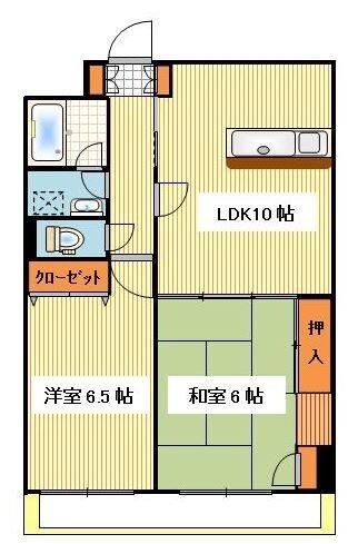 フクロクハイマンション３号館 間取り図画像