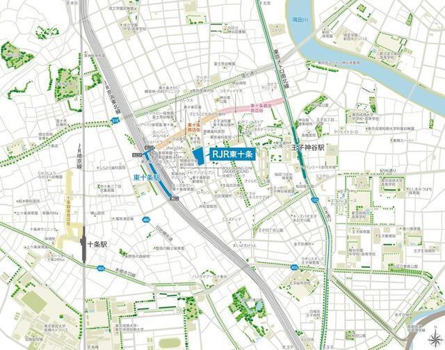ＲＪＲプレシア東十条ガーデン（903） 地形図・案内図