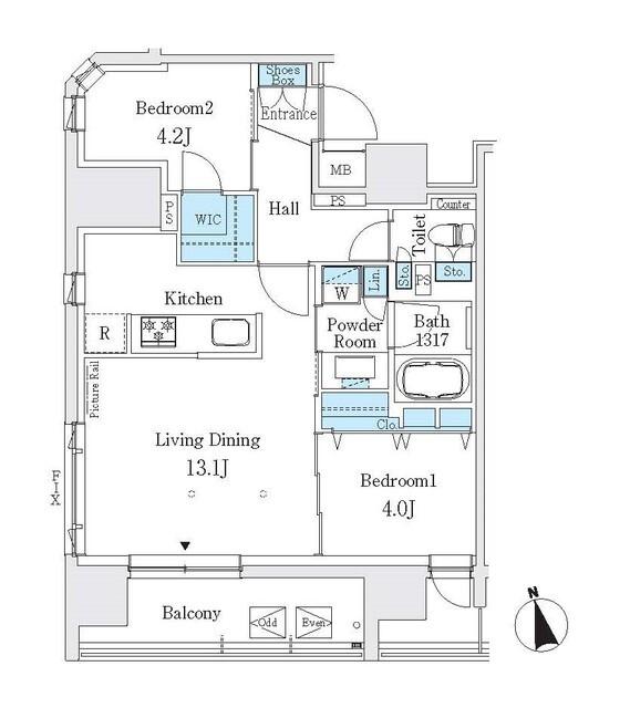 Ｊ．ＧＲＡＮ　Ｃｏｕｒｔ　浅草（1001） 間取り図画像