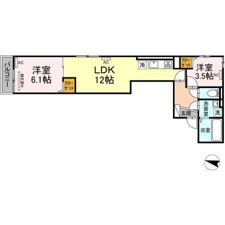 ルリアン北小岩Ⅱ（306） 間取り図画像
