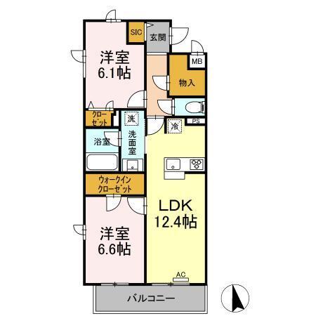 Noble Maison（401） 間取り図画像