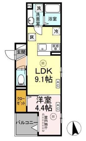 グラナーデ南千住（101） 間取り図画像