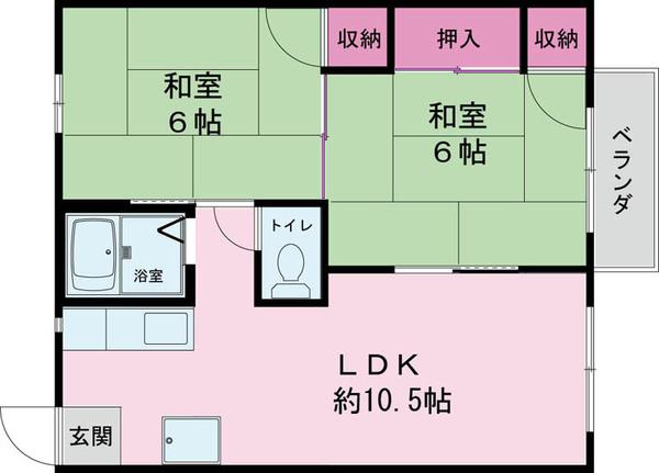 グリーン和光ハイツ（201） 間取り図画像