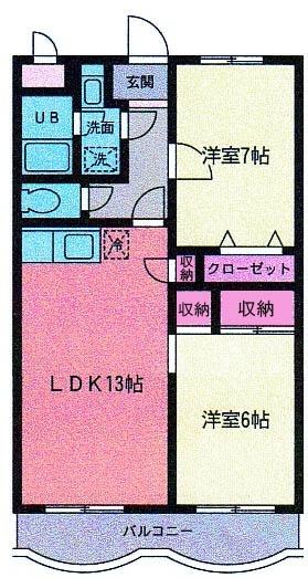 ウイングキャッスル（203） 間取り図画像