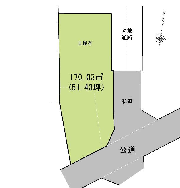 大和市草柳2丁目土地 区画図