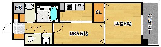 神戸市兵庫区中道通マンション 間取り図画像