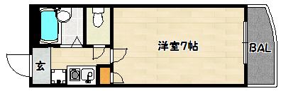 神戸市兵庫区浜崎通マンション 間取り図画像