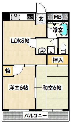 神戸市兵庫区駅南通マンション 間取り図画像