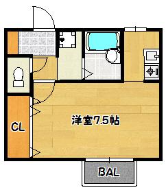 神戸市兵庫区湊川町アパート 間取り図画像