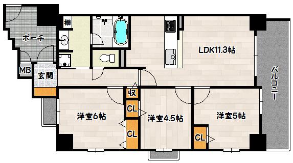  間取り図写真
