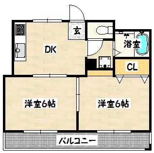NOBSUN湊川公園 間取り図画像
