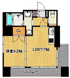 神戸市兵庫区水木通マンション 間取り図画像