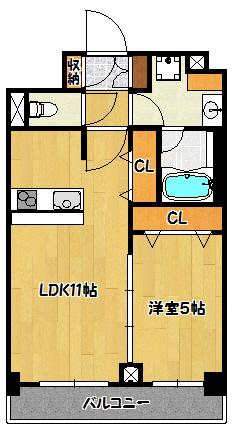 神戸市兵庫区七宮町マンション 間取り図画像