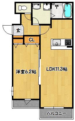 神戸市兵庫区水木通マンション 間取り図画像